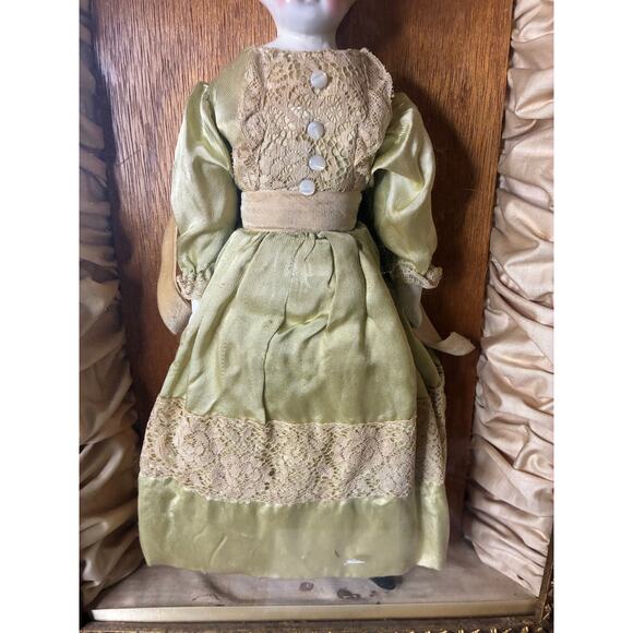 1889 Catholic Devotional Shrine Pair Framed Religious Figures with Original Text - Picture 7 of 16